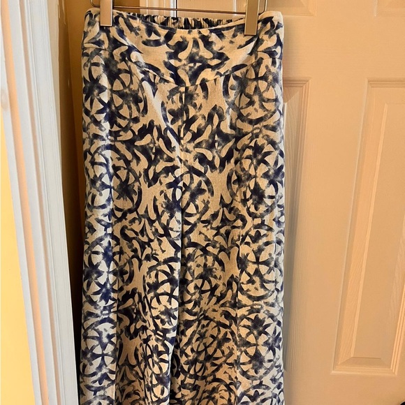 Printed wide leg pants - Picture 1 of 3